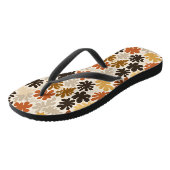 Boho Matisse Blumenmuster  Badesandalen (Schrägansicht)