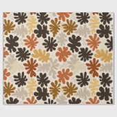Boho Matisse Blumenmuster  Geschenkpapier (Flach)