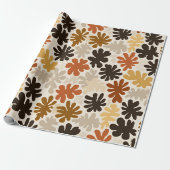 Boho Matisse Blumenmuster  Geschenkpapier (Ungerollt)