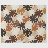 Boho Matisse Blumenmuster Geschenkpapier (Flach)