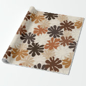 Boho Matisse Blumenmuster Geschenkpapier (Ungerollt)