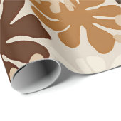 Boho Matisse Blumenmuster Geschenkpapier (Rolleneckpunkt)
