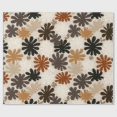 Boho Matisse Blumenmuster Geschenkpapier (Flach)