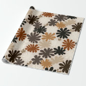 Boho Matisse Blumenmuster Geschenkpapier (Ungerollt)