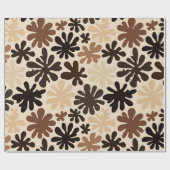 Boho Matisse Blumenmuster Geschenkpapier (Flach)