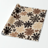 Boho Matisse Blumenmuster Geschenkpapier (Ungerollt)