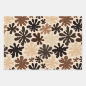 Boho Matisse Blumenmuster  Geschenkpapier Set (Vorderseite 3)