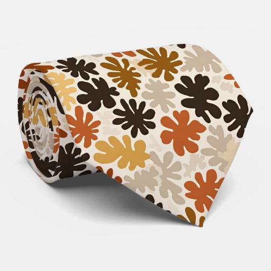 Boho Matisse Blumenmuster Krawatte (Gerollt)