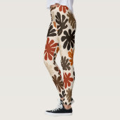 Boho Matisse Blumenmuster Leggings (Links)