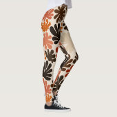 Boho Matisse Blumenmuster Leggings (Rechts)