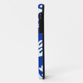 Boho Matisse botanische Formen Muster Blau Case-Mate iPhone Hülle (Hinten/Links)