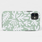 Boho Matisse botanische Formen Muster Green Case-Mate iPhone Hülle (Rückseite (Horizontal))