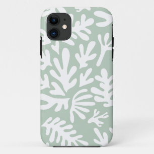 Boho Matisse botanische Formen Muster Green Case-Mate iPhone Hülle