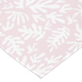 Boho Matisse Botanische Formen Muster rosa Tischdecke (Schrägansicht)