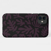 Boho Matisse botanische Formen Muster Schwarz Grau Case-Mate iPhone Hülle (Rückseite (Horizontal))