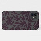 Boho Matisse botanische Formen Muster Schwarz Grau Case-Mate iPhone Hülle (Rückseite (Horizontal))