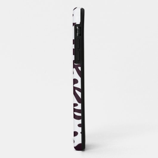 Boho Matisse botanische Formen Muster Schwarz Grau Case-Mate iPhone Hülle (Hinten/Links)