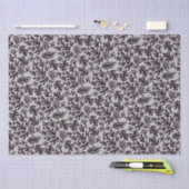 Boho Matisse botanische Formen Muster Schwarz Grau Seidenpapier (Handwerk)