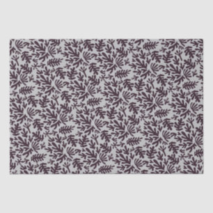 Boho Matisse botanische Formen Muster Schwarz Grau Seidenpapier