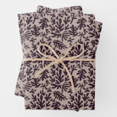 Boho Matisse Botanische Formen Muster Schwarze Cre Geschenkpapier Set (Beispiel)