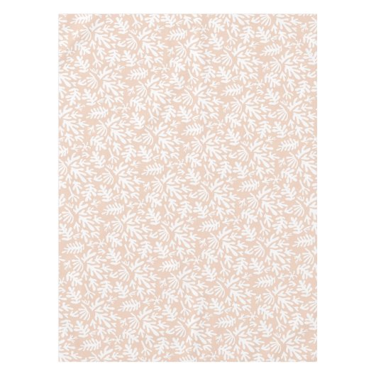 Boho Matisse Botanische Formen Muster Terrakotta a Tischdecke (Vorderseite)