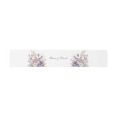 Boho Mauve und Lilac Floral Wedding Einladungsbanderole (Flach)
