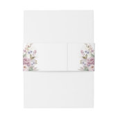 Boho Mauve und Lilac Floral Wedding Einladungsbanderole (Rückseitenbeispiel)