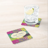 Boho Maximalist Patchwork Quilt Wedding Untersetzer (Vor Ort)