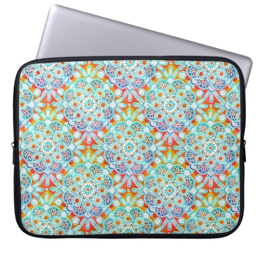 Boho Medallion Laptop-Ärmel Laptopschutzhülle (Vorderseite)