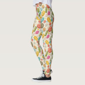 Boho Medicine Aquamarin Blue Green Earth Tones Leggings (Links)