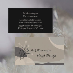 Boho Meditative Healing Arts Business Card Visitenkarte