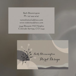 Boho Meditative Healing Arts Business Card Visitenkarte