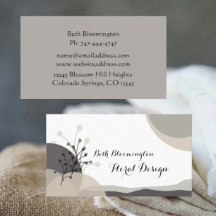 Boho Meditative Healing Arts Business Card Visitenkarte