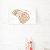 Boho-Meeresschalen-Strand-Brautparty Banner (InSitu)