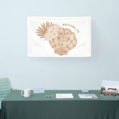 Boho-Meeresschalen-Strand-Brautparty Banner (Messe)
