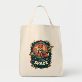Boho Mehrfarbig Kosmischer Fuchs Ich Brauche Raum Tragetasche