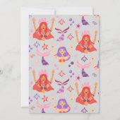 Boho Mermaid Birthday Invitation Einladung (Rückseite)