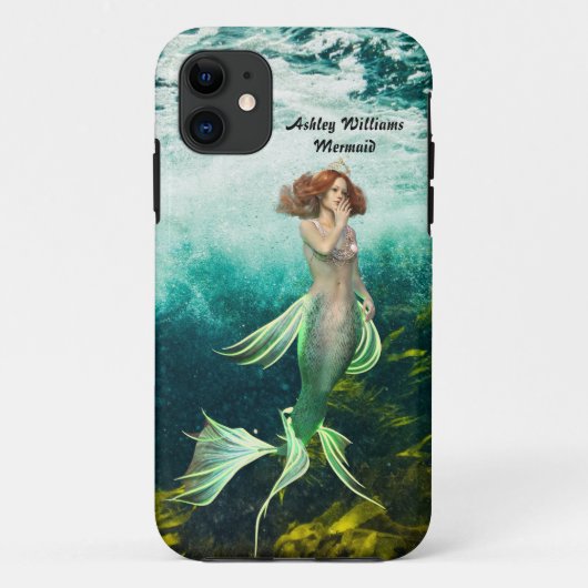 Boho Mermaid Birthday iPhone Case (Rückseite)