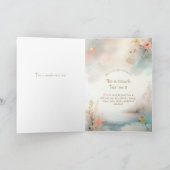 Boho Mermaid Princess Card Dankeskarte (Innenseite)