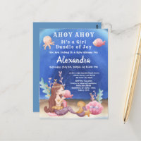 Boho Mermaid, tropischer Fisch Pink Girl Babydusch