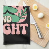 Boho Merry and Bright Personalized Floral Xmas Geschirrtuch (Viertel Falte)
