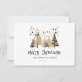 Boho Merry Christmas Dankeskarte (Vorderseite)