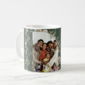 Boho Merry Christmas Foto Name Tasse (Vorderseite Links)