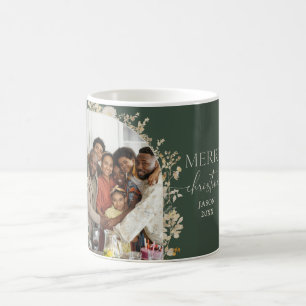 Boho Merry Christmas Foto Name Tasse