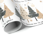 Boho Merry Christmas Geschenkpapier (Rolleneckpunkt)