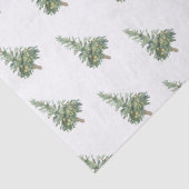 Boho Merry Christmas Watercolor Tree Seidenpapier (Detail)