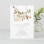 Boho Merry Little Baby Kleidung Wäscherei Baby Dus Einladung (Stehend Vorderseite)