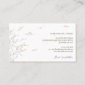 Boho-Micro-Hochzeitsplaner Visitenkarte (Rückseite)