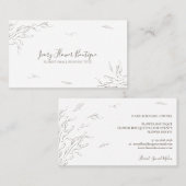 Boho-Micro-Hochzeitsplaner Visitenkarte (Vorne/Hinten)