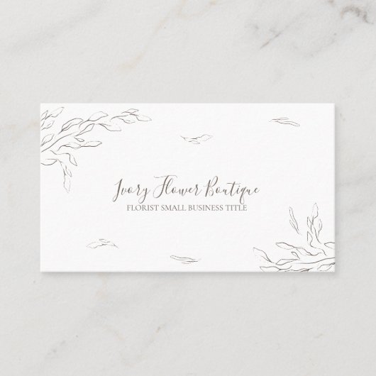 Boho-Micro-Hochzeitsplaner Visitenkarte (Vorderseite)